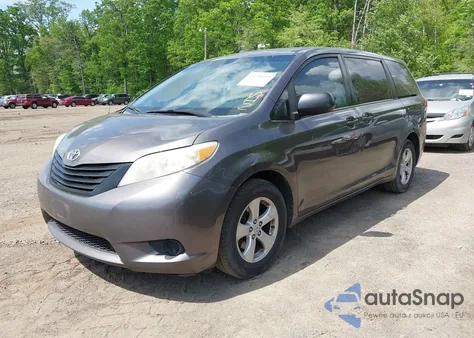 2012 Toyota Sienna Base from USA, damaged, VIN 5TDKA3DCXCS012945
